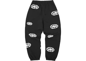 Corteiz x Denim Tears Island Wreath Sweatpant Black - authentic Corteiz product