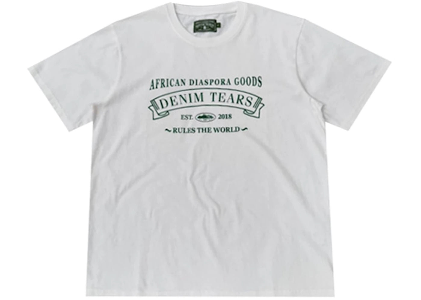 Corteiz x Denim Tears Logo Tee White - vue secondaire A
