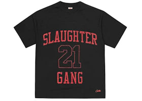 Corteiz x Slaughter Gang 21 Savage Mesh T-shirt Black - vue 360