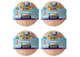 Squishy Bun Super Mega Rainbow Mystery Squishy "Dumpling" (Glitter Version) Blind Box 4x Lot - vue 360