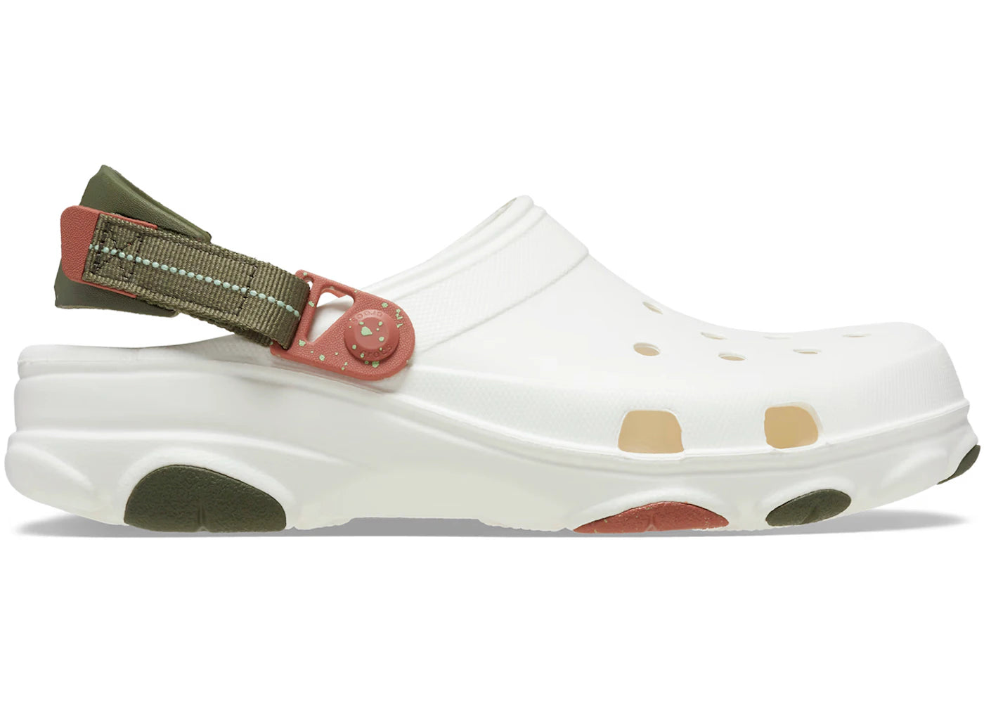 Crocs Classic All-Terrain Clog White Green - vue 360