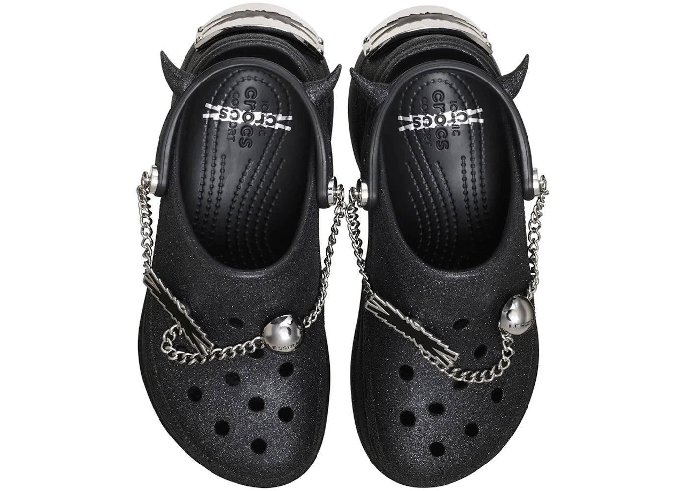Crocs Classic Bae Clog LE SSERAFIM Glitter Black (Women's) - vue secondaire B