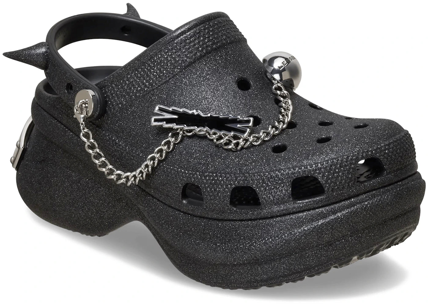Crocs Classic Bae Clog LE SSERAFIM Glitter Black (Women's) - vue secondaire A