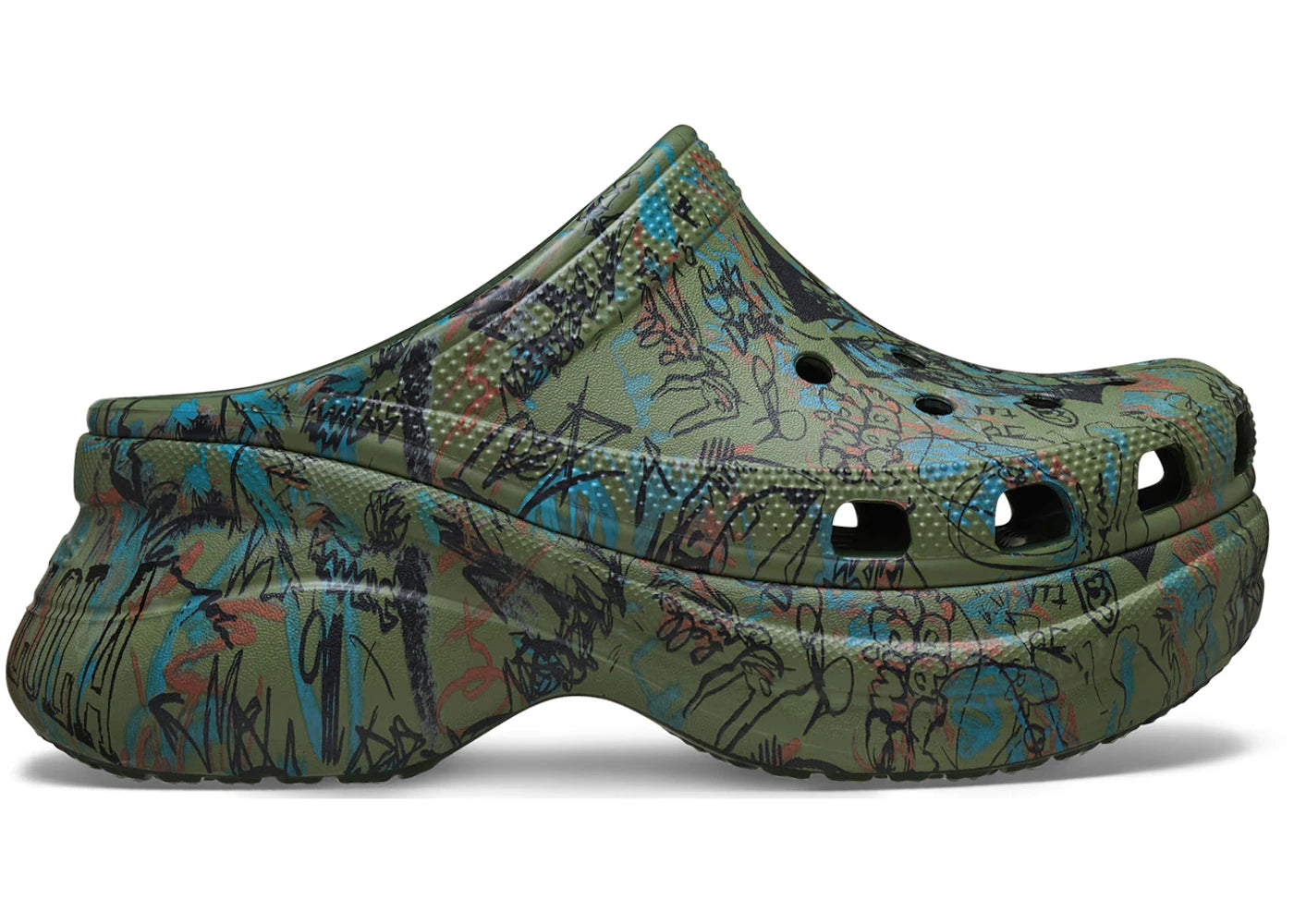 Crocs Classic Bae Clog Mowalola Forest (Women's) - vue secondaire A