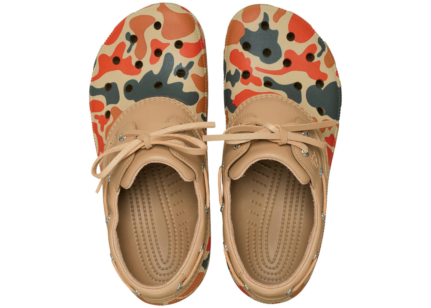 Crocs Classic Boat Clog Duck Camo Tan Orange - vue secondaire B