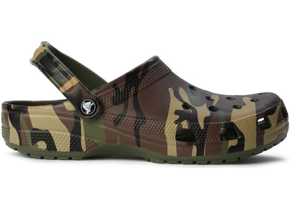 Crocs Classic Clog Camouflage Army Green Multi - authentic Crocs sneakers