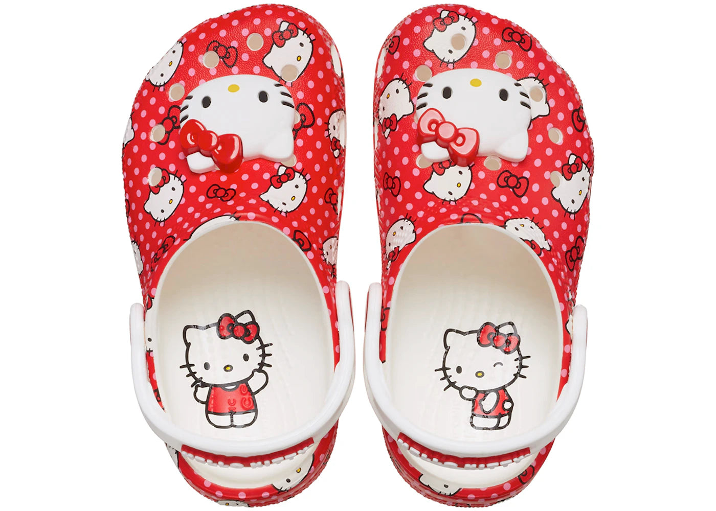 Crocs Classic Clog Hello Kitty Red Polka Dots (TD) - vue secondaire B