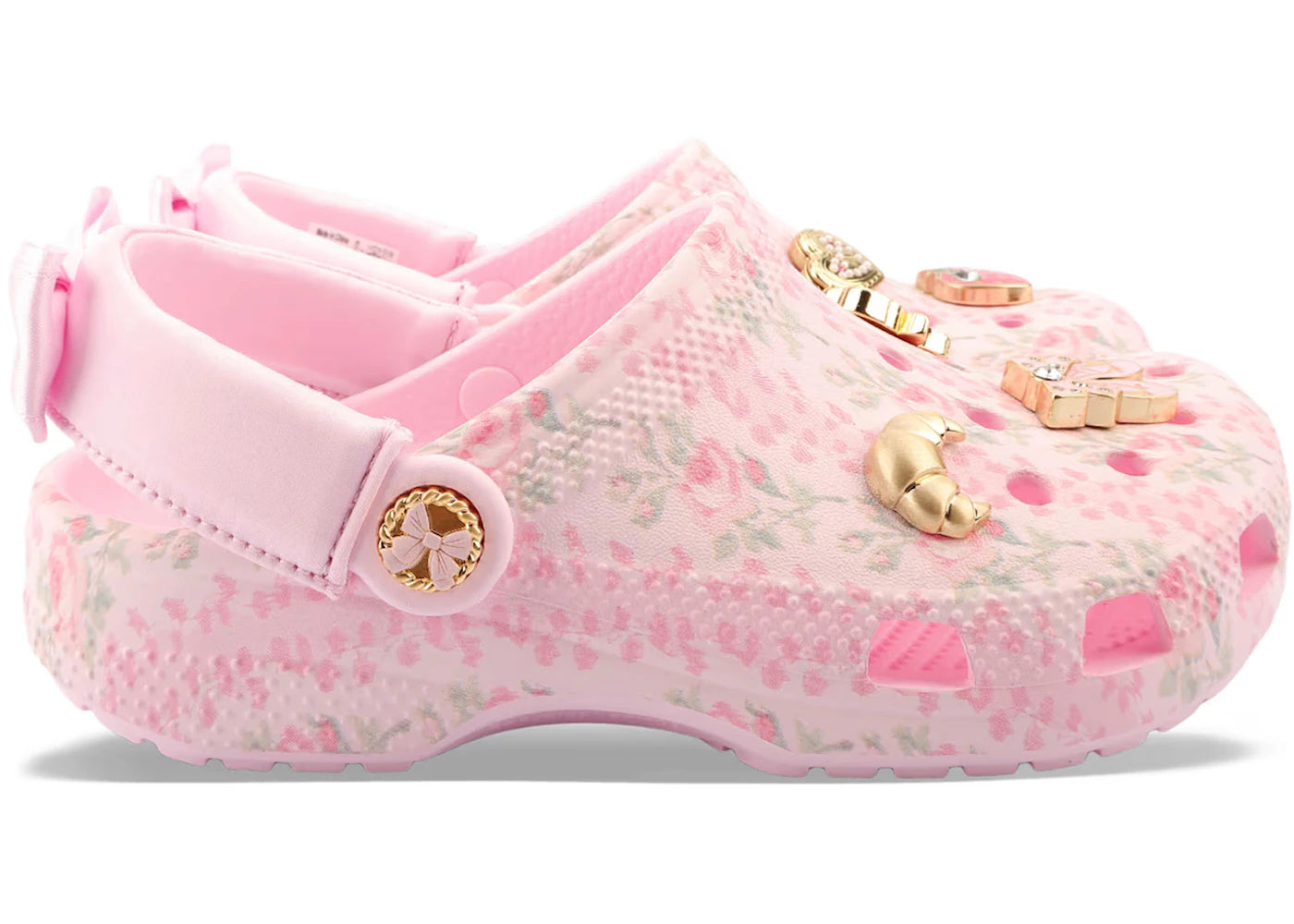Crocs Classic Clog LoveShackFancy Pink Milk (Kids) - vue 360