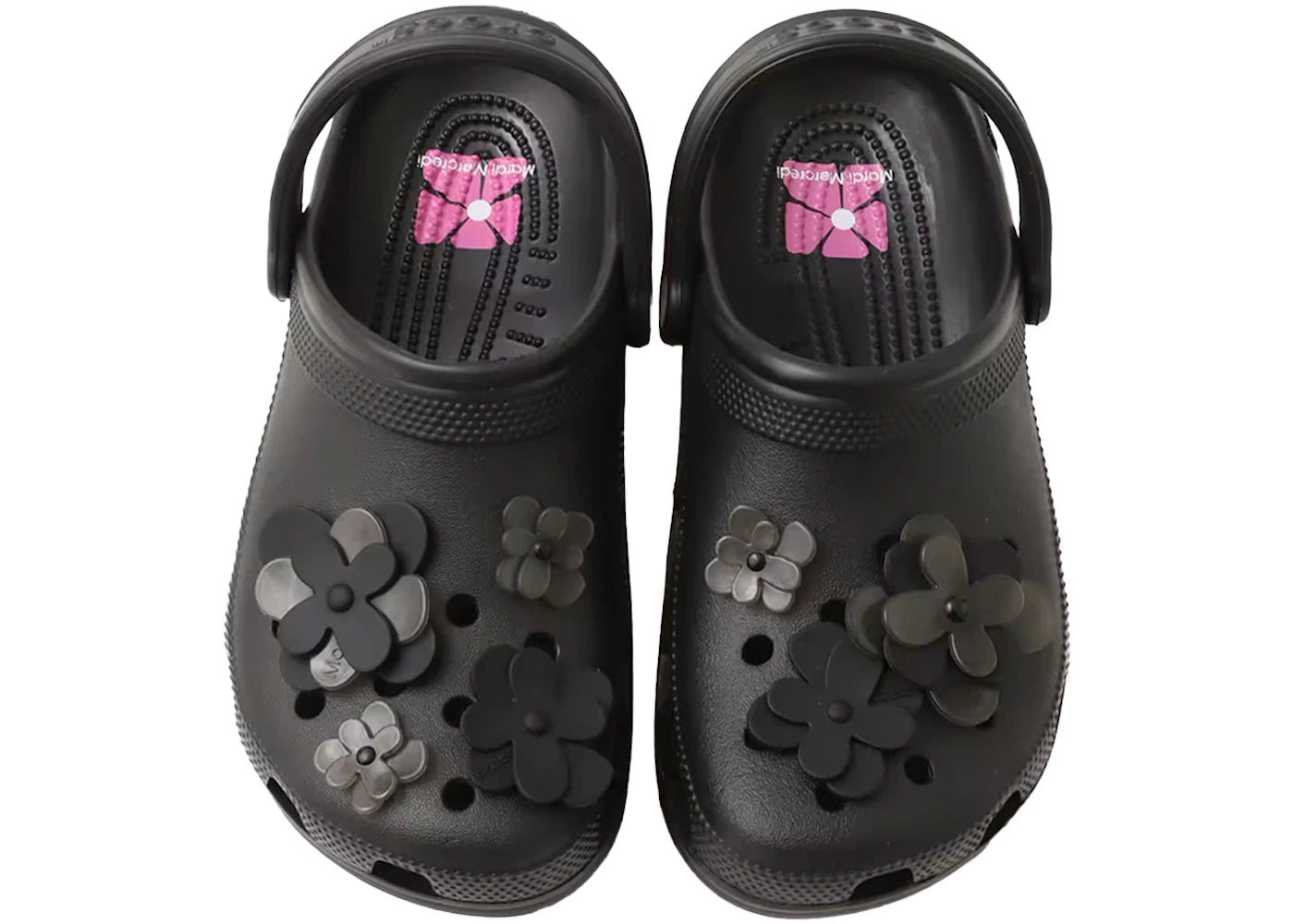 Crocs Classic Clog Mardi Mercredi Black Flower - vue secondaire B