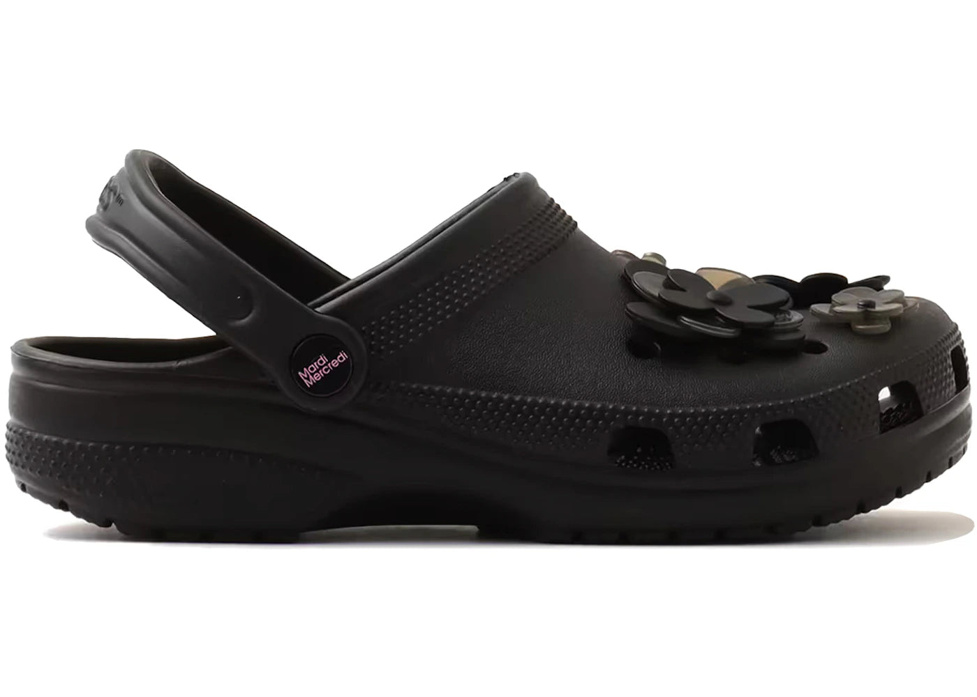 Crocs Classic Clog Mardi Mercredi Black Flower - vue secondaire A