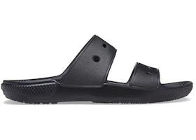 Crocs Classic Double Band Slide Sandals Black - vue 360