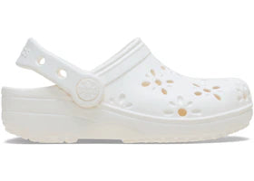 Crocs Classic Floral Cut-Out Clog Chalk (TD) - vue 360