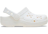 Crocs Classic Floral Cut-Out Clog Chalk (TD)