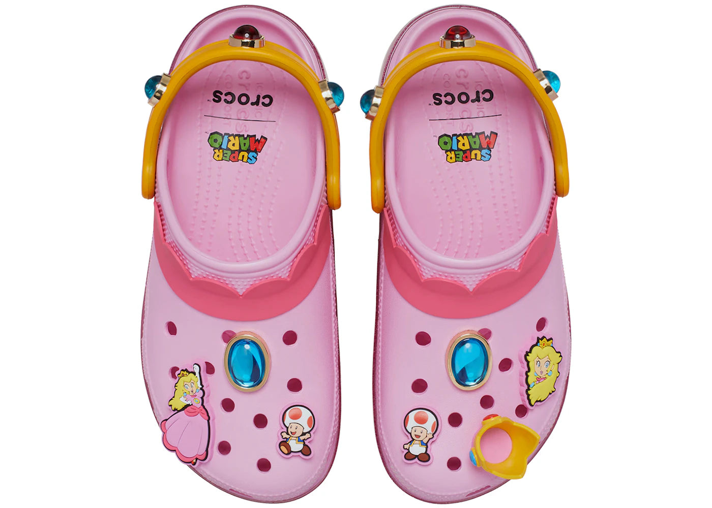 Crocs Classic Platform Clog Super Mario Bros. Princess Peach (Women's) - vue secondaire B