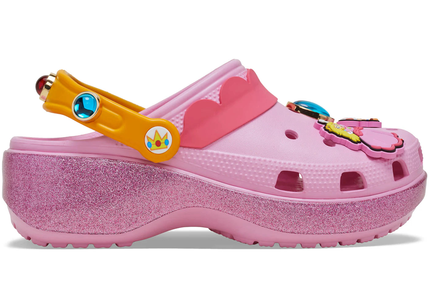 Crocs Classic Platform Clog Super Mario Bros. Princess Peach (Women's) - vue secondaire A