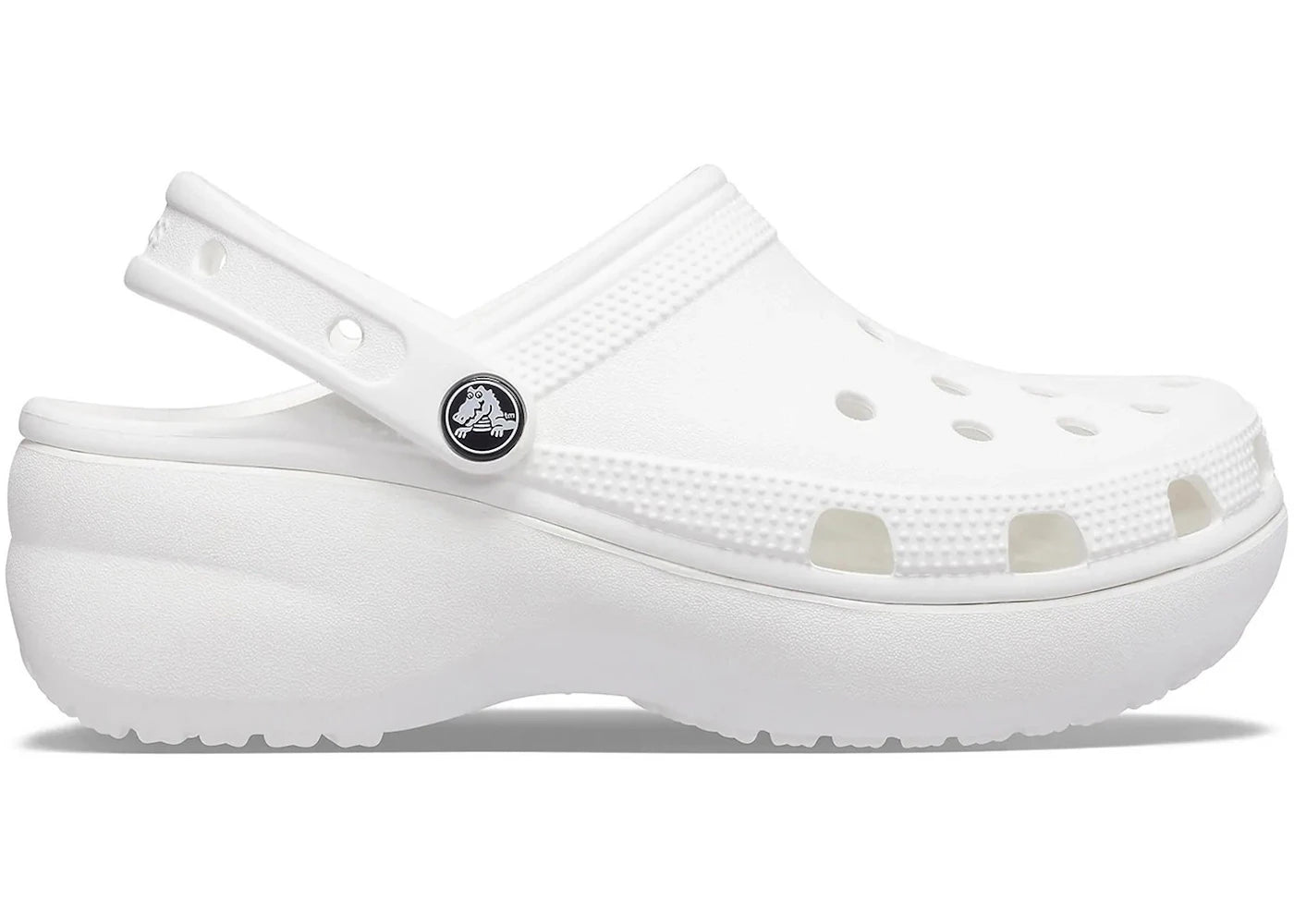 Crocs Classic Platform Clog White (Women's) - vue 360