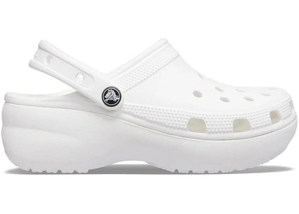 Crocs Classic Platform Clog White (Women's) - authentic Crocs sneakers