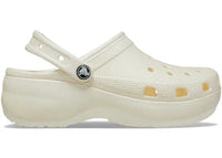 Crocs Classic Platform Glitter Clog Chalk (Women's)