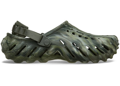 Crocs Echo Clog Marbled Dusty Olive Multi - authentic Crocs sneakers