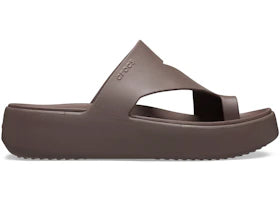 Crocs Getaway Platform Toe Loop Flip Truffle (Women's) - vue 360
