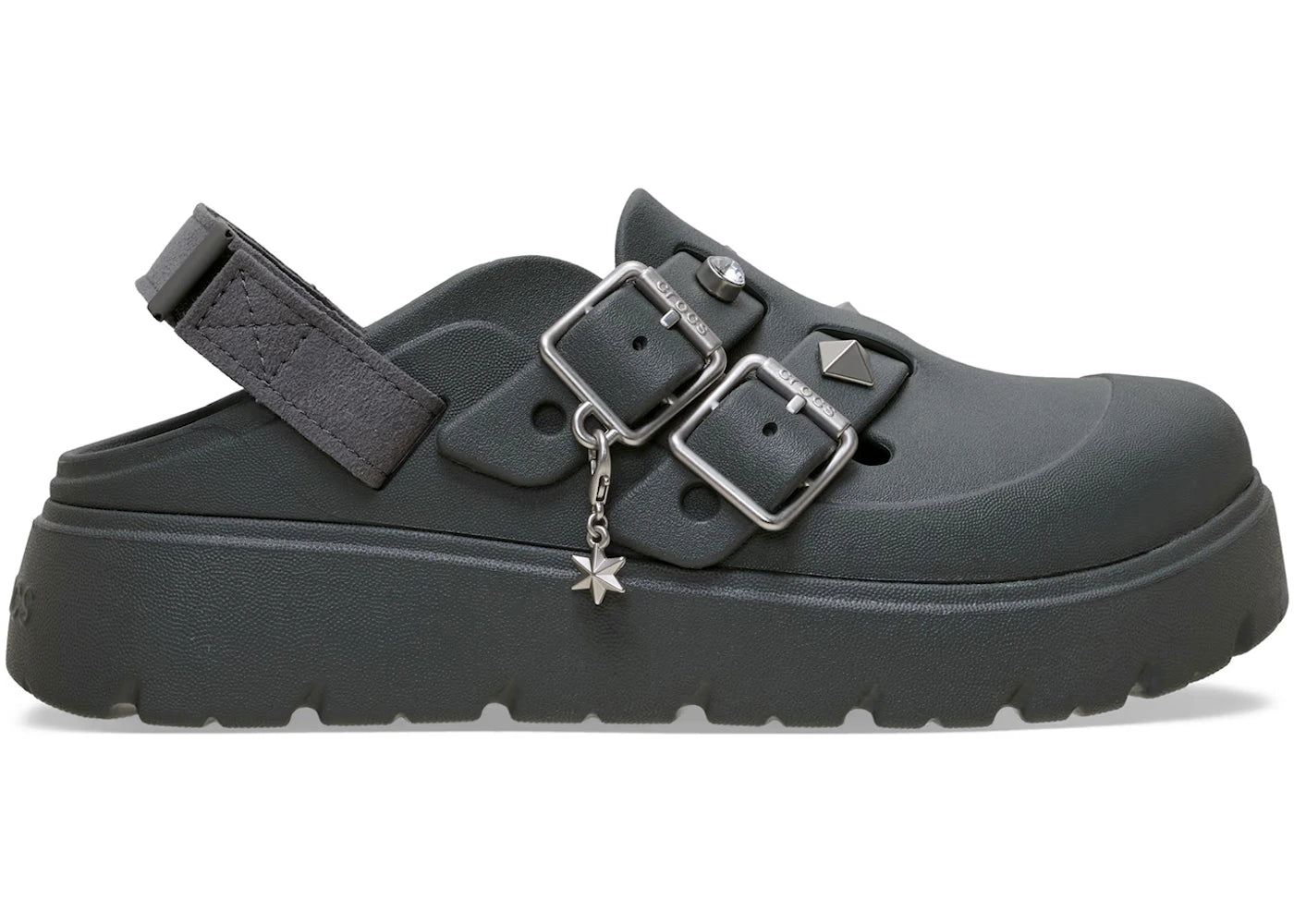 Crocs Loaferette Star Studded Clog Carbon (Women's) - vue secondaire A