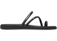 Crocs Miami Toe Loop Studded Sandal Black (Women's)