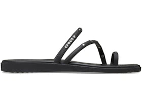 Crocs Miami Toe Loop Studded Sandal Black (Women's) - authentic Crocs sneakers