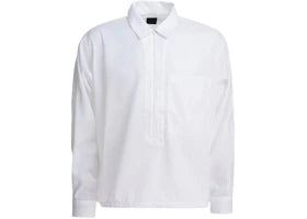Daiwa Pier 39 Half Zipper Shirt White - vue 360