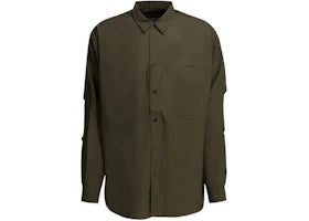 Daiwa Pier 39 Technical Fabric Shirt Brown - vue 360