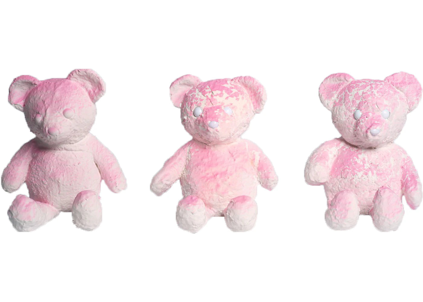 Daniel Arsham Cracked Bear Figure Pink - vue secondaire A