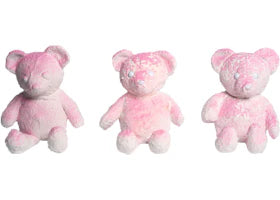 Daniel Arsham Cracked Bear Figure Pink - vue 360