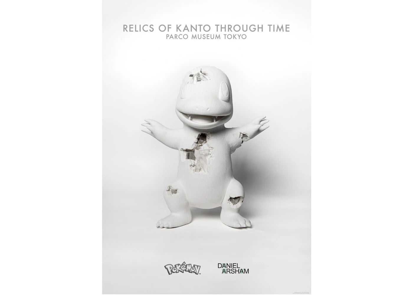 Daniel Arsham x Pokémon x Parco Museum Tokyo Relics of Kanto Through Time Charmander Poster - vue 360