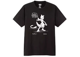 Daniel Arsham x Pokemon x Uniqlo Crystal MewTwo Tee Black - vue 360