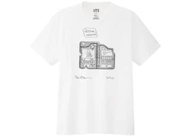 Daniel Arsham x Pokemon x Uniqlo Crystal Pokedex Tee White - vue 360