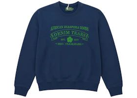 Denim Tears ADG Crewneck Navy Green - vue 360