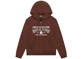 Denim Tears ADG Zip Hoodie Brown