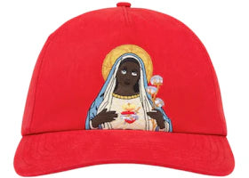 Denim Tears Black Mary Cap Red