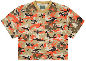 Denim Tears Camo Cotton Wreath Mesh Football Top Brown - vue 360