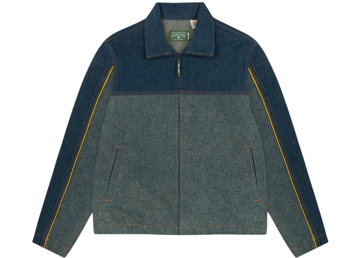 Denim Tears Cotton Fleur De-Lis Denim Track Jacket Multicolor - vue 360