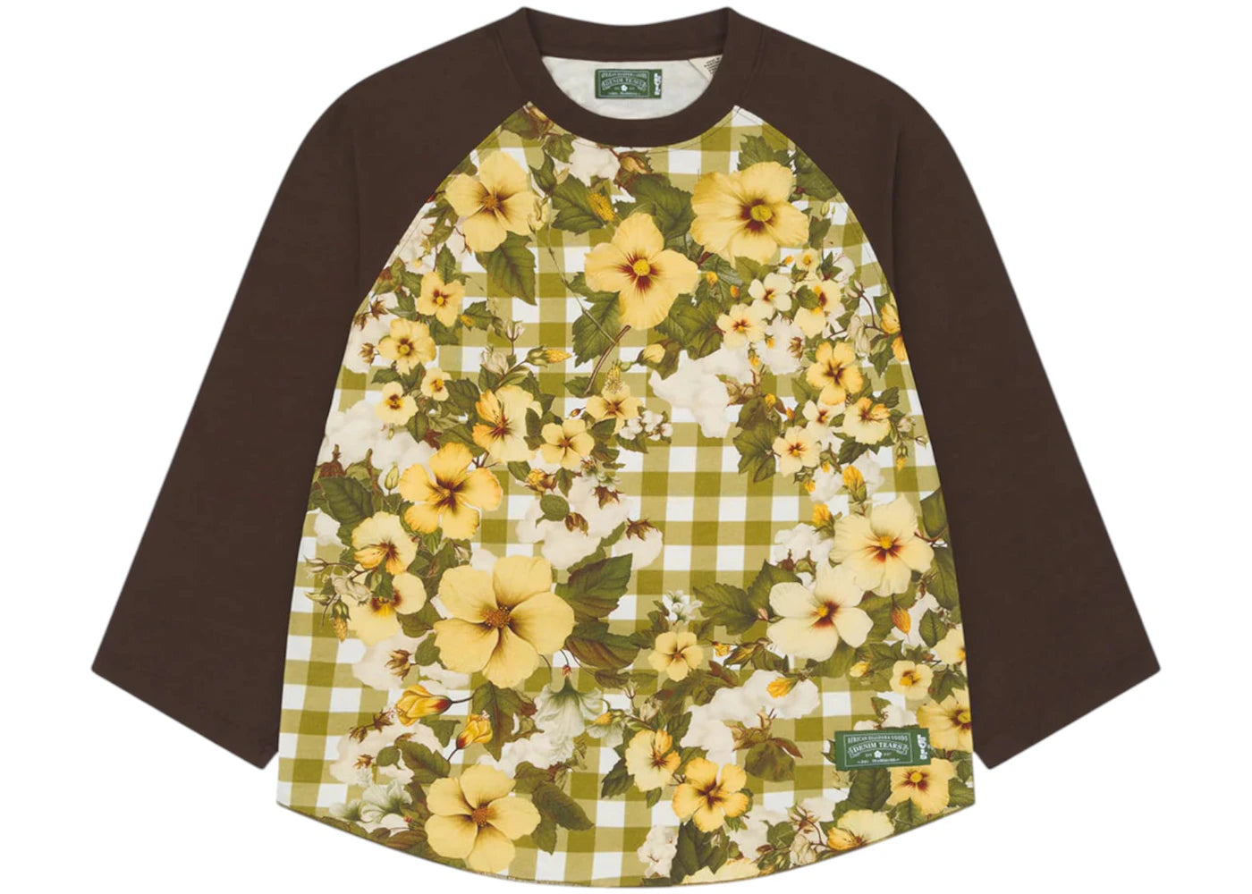 Denim Tears Cotton Gingham Baseball Tee Multicolor - vue secondaire A