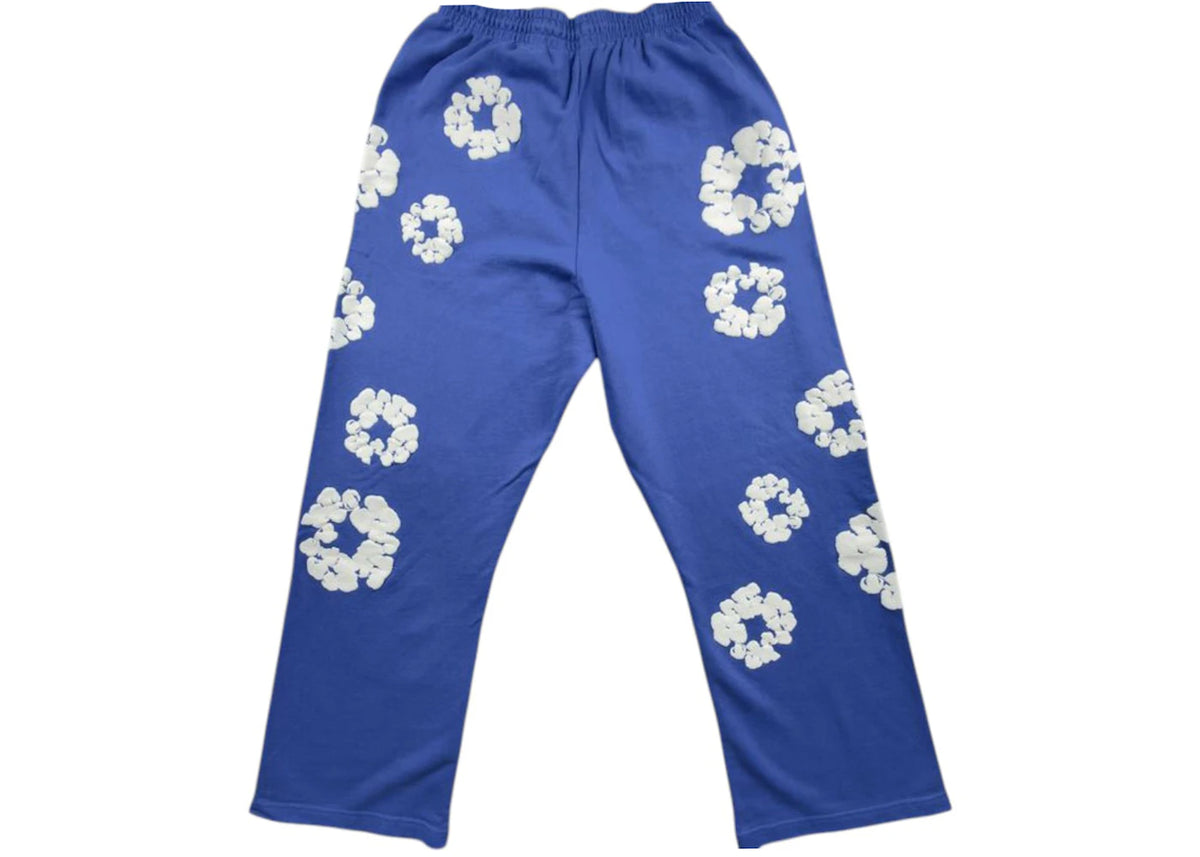 Denim Tears Cotton Wreath Baggy Sweatpants Blue - vue secondaire B