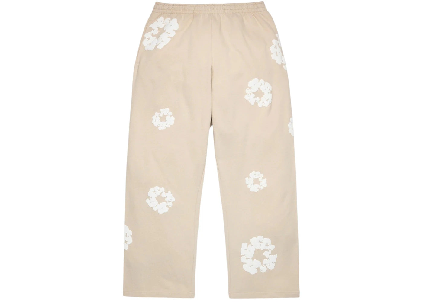 Denim Tears Cotton Wreath Baggy Sweatpants Cream - vue 360
