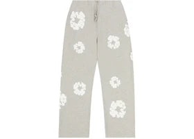 Denim Tears Cotton Wreath Baggy Sweatpants Grey - vue 360