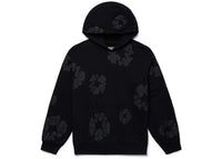 Denim Tears Cotton Wreath Hoodie Black Monochrome