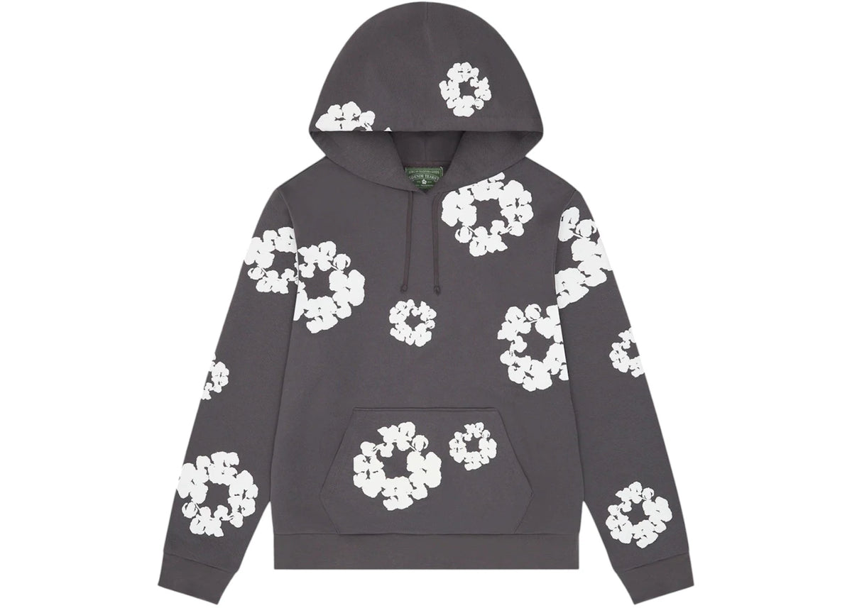 Denim Tears Cotton Wreath Hoodie Charcoal - vue secondaire A