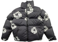 Denim Tears Cotton Wreath Puffer Jacket Black