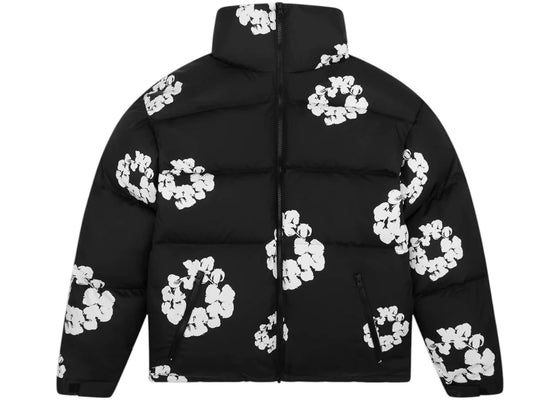 Denim Tears Cotton Wreath Puffer Jacket Black sneakers - authentic Denim Tears shoes