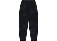 Denim Tears Cotton Wreath Sweatpants Black Monochrome