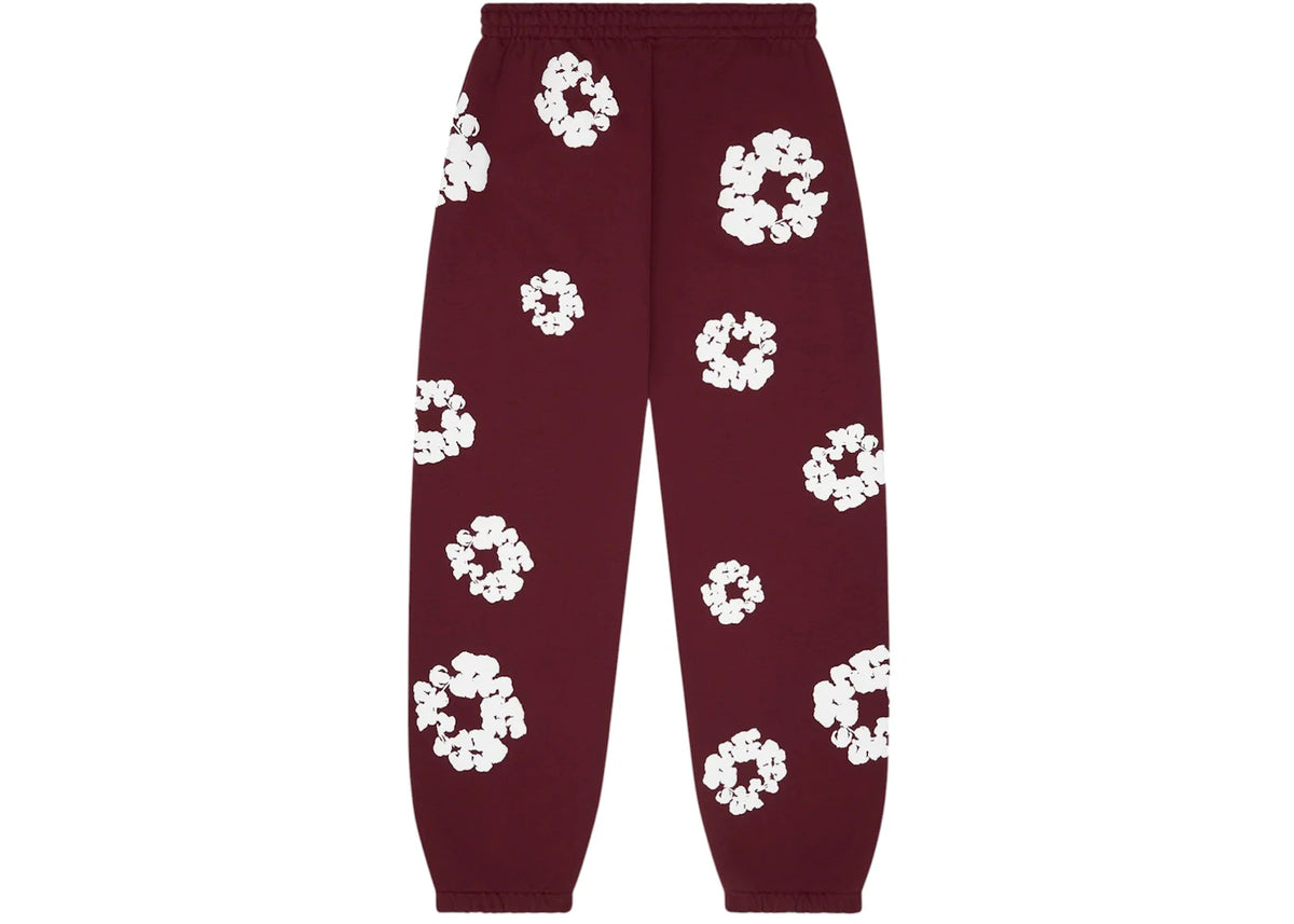 Denim Tears Cotton Wreath Sweatpants Burgundy - vue secondaire A