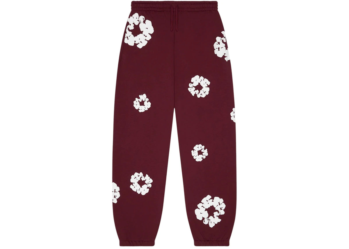Denim Tears Cotton Wreath Sweatpants Burgundy - vue secondaire B